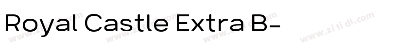 Royal Castle Extra B字体转换